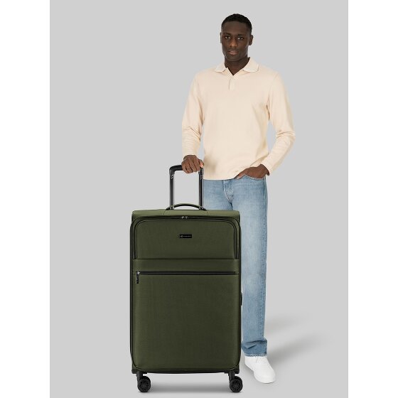 bugatti Valencia Soft 4 roues Valise cabine L 75 cm avec soufflet d'extension