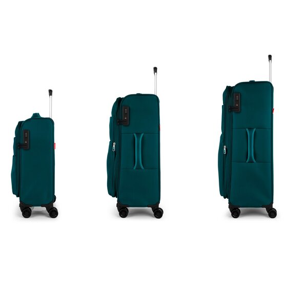 Gabol Cloud 4 roulettes Set de valises 3 pièces avec soufflet d'extension