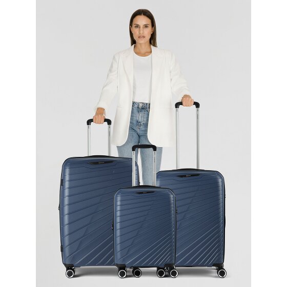 Benzi 5808 4 roulettes Set de valises 3 pièces avec soufflet d'extension
