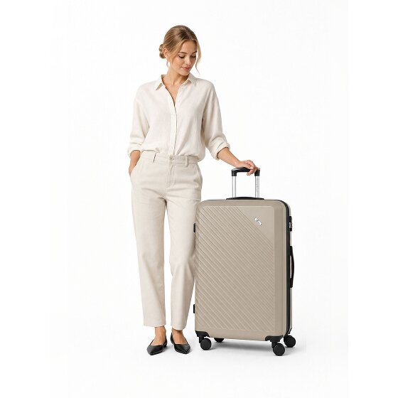 Check.In Paradise 2.0 4 roues Valise cabine L 78 cm avec soufflet d'extension