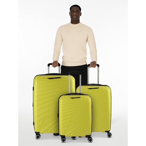 Benzi 5808 4 roulettes Set de valises 3 pièces avec soufflet d'extension