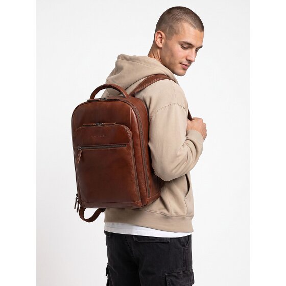 The Chesterfield Brand Serenzo Daypack Cuir véritable 40 cm Compartiment ordinateur