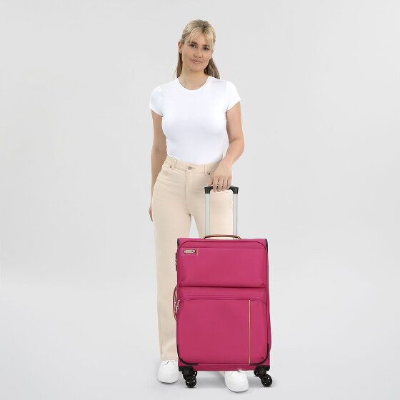 d&n Travel Line 6764 4 roues Valise cabine 65 cm avec soufflet d'extension