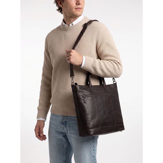 The Chesterfield Brand Westbrook Sac à bandoulière Cuir véritable 34 cm Compartiment ordinateur