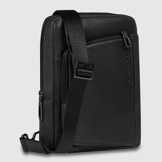 Piquadro Cronus Sac à bandoulière Cuir véritable 18 cm