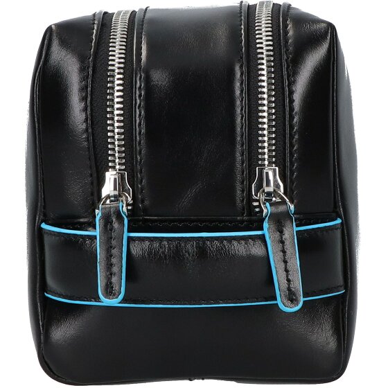 Piquadro Blue Square Trousse de toilette Cuir véritable 25 cm