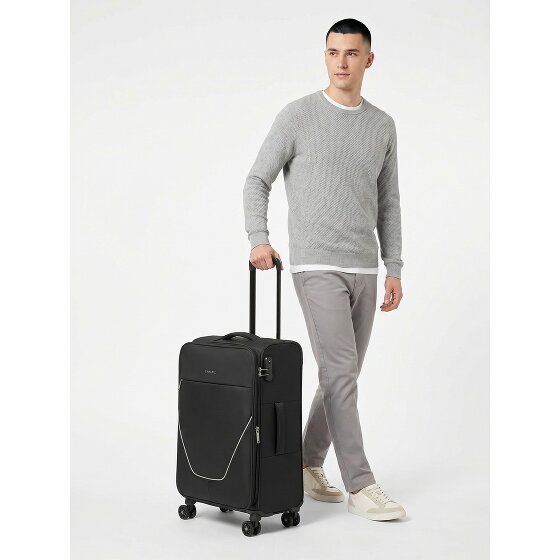 Stratic taska 4 roues Valise cabine M 65 cm avec soufflet d'extension