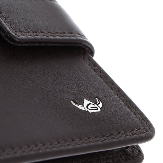 Golden Head Polo Porte-monnaie Protection RFID Cuir véritable 10 cm