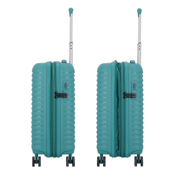 d&n Travel Line 4500 4 roulettes Trolley de cabine S 55 cm avec soufflet d'extension