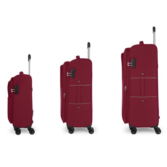 Gabol Juego 4 roues Set de valises 3 pièces