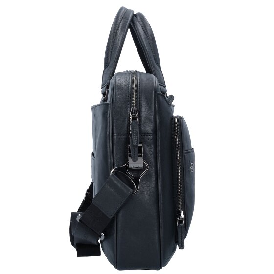 Piquadro Black Square Porte-documents en cuir 39 cm Compartiment pour ordinateur portable