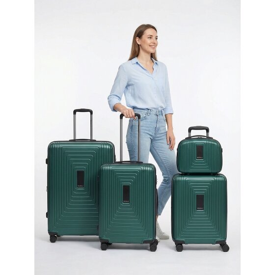 Redolz Essentials 14 Set de valises à 4 roulettes + Beautycase 4 pcs. avec soufflet extensible