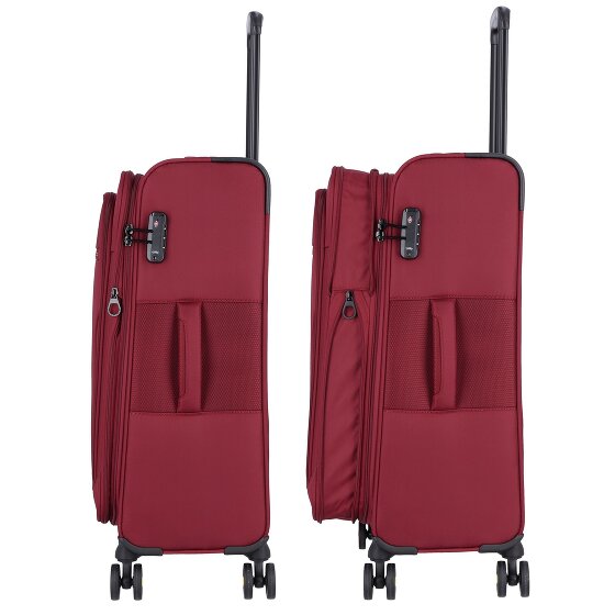 d&n Travel Line 9704 4 roulettes Trolley M 68 cm avec soufflet d'extension