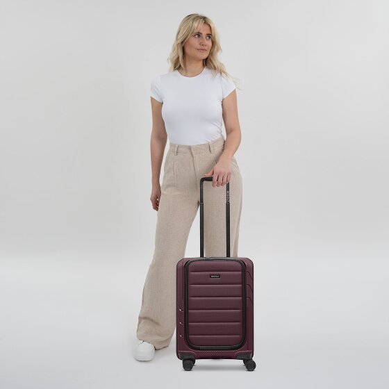 Redolz Essentials 17 : valise cabine à 4 roues, 55 cm, avec compartiment souple pour ordinateur portable