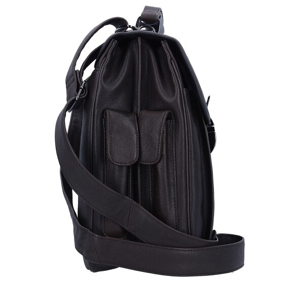 Piquadro Black Square Porte-documents en cuir 43 cm Compartiment pour ordinateur portable