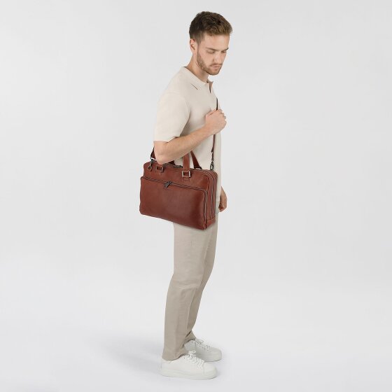 Plevier Vintage Larry Porte-documents Cuir 40 cm Compartiment pour ordinateur portable