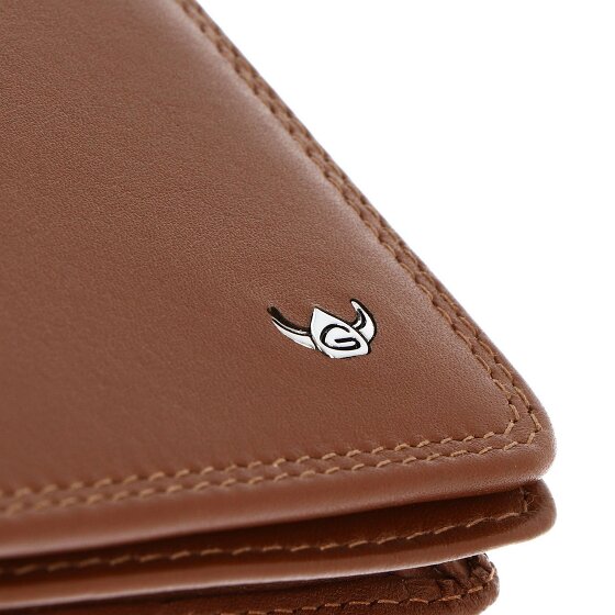 Golden Head Polo Porte-monnaie Protection RFID Cuir véritable 13 cm