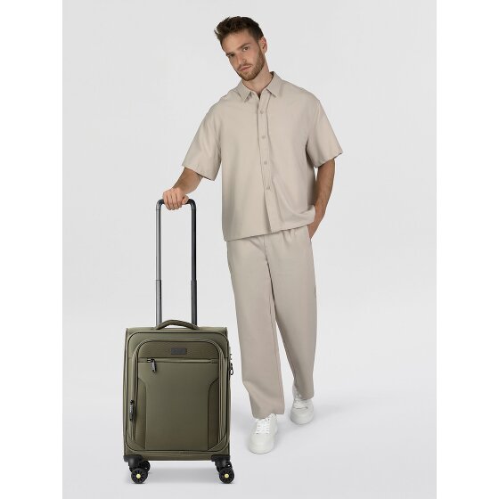 d&n Travel Line 9704 4 roues Valise cabine S 55 cm avec soufflet d'extension
