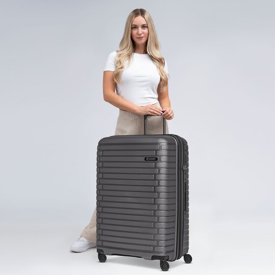 Pactastic Collection 04 THE LARGE + 4 roues Valise cabine L 75 cm avec soufflet d'extension