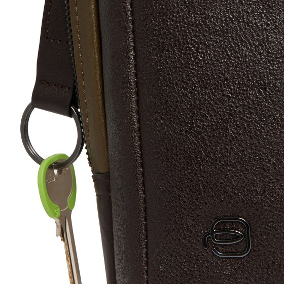 Piquadro Black Square Sac à bandoulière Cuir véritable 17 cm