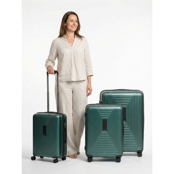 Redolz Essentials 14 4 roulettes Set de valises 3 pièces avec soufflet d'extension