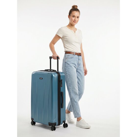 Police New York 4 roues Valise cabine L 72 cm avec soufflet d'extension