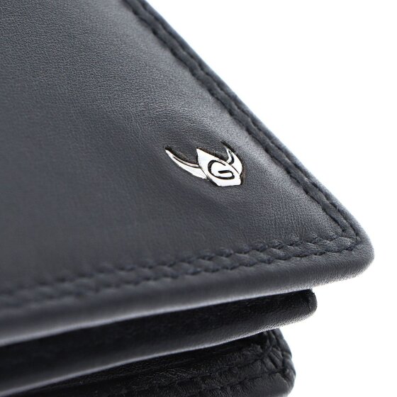 Golden Head Polo Porte-monnaie Protection RFID Cuir véritable 10 cm