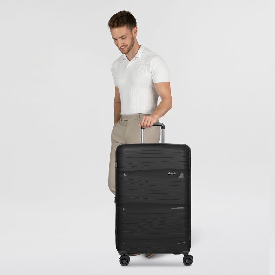 d&n Travel Line 4300-Plus 4 roulettes Trolley L 76 cm avec soufflet d'extension