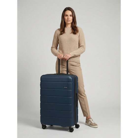 Saxoline Miami 4 roues Valise cabine L 75 cm avec soufflet d'extension