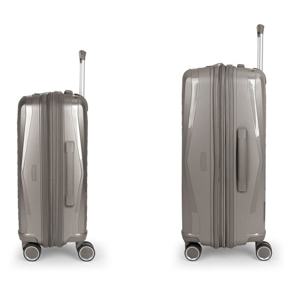 Gabol Queens 4 roulettes Set de valises 2 pièces avec soufflet d'extension