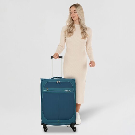 American Tourister Deep Dive 4 roulettes Trolley 67 cm avec soufflet d'extension