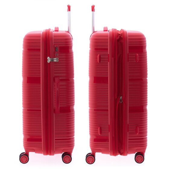 Gladiator 0800 4 roulettes Trolley 76 cm avec soufflet d'extension