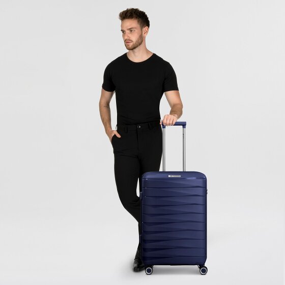 Franky London 4 roulettes Trolley M 65 cm avec soufflet d'extension