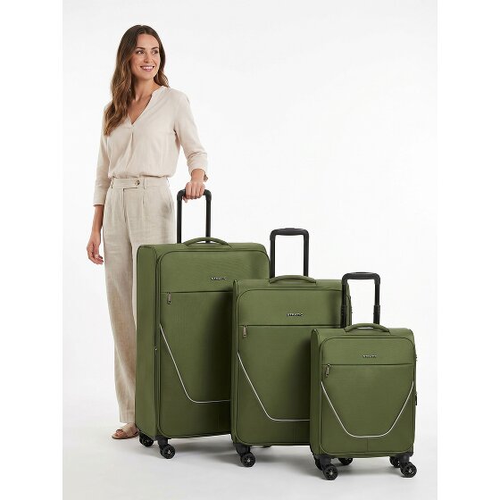 Stratic taska 4 roues Set de valises 3 pièces avec soufflet d'extension