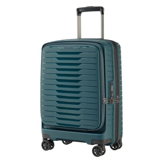 Stratic Novium 4 roulettes Trolley de cabine S 55 cm Compartiment pour ordinateur portable avec soufflet d'extension