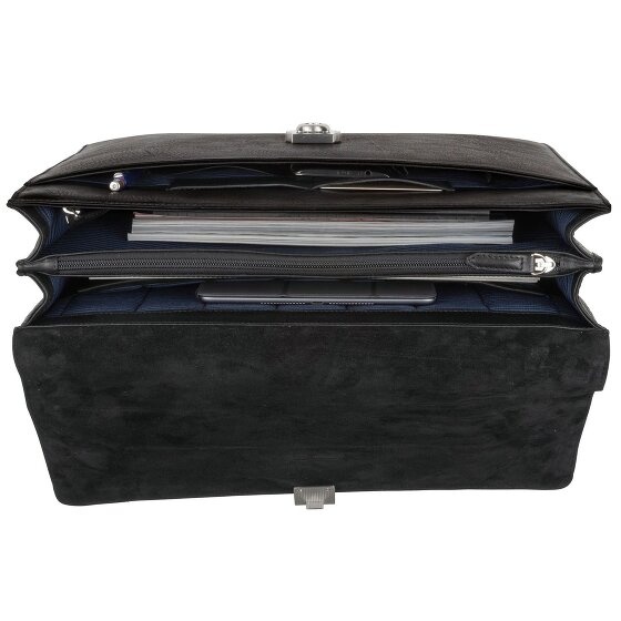 Leonhard Heyden Bergamo Attaché-case Cuir véritable 40 cm Compartiment ordinateur