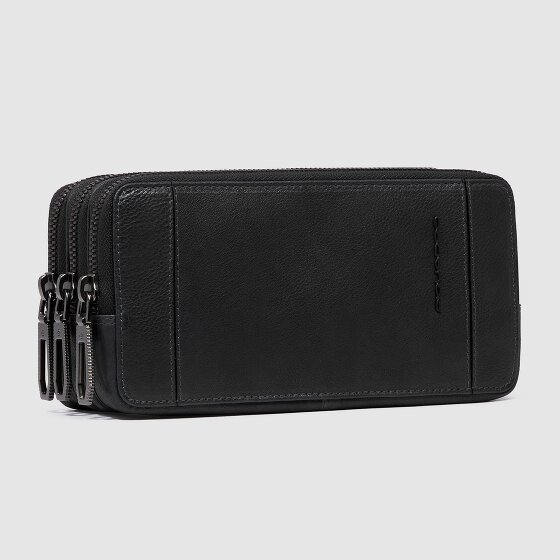 Piquadro Cronus Trousse de toilette Cuir véritable 19.5 cm