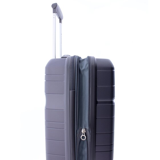 Gladiator 3800 4 roulettes Trolley de cabine 55 cm avec soufflet d'extension