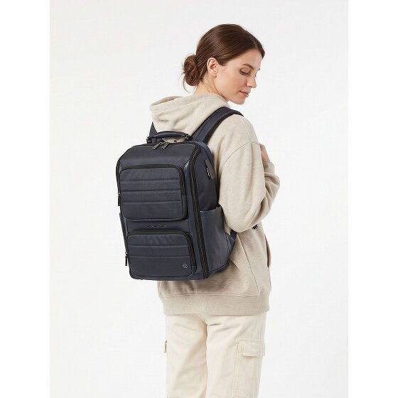 Piquadro Oberon Daypack Protection RFID 48 cm Compartiment ordinateur