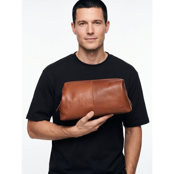 Esquire Dallas Trousse de toilette Cuir véritable 29 cm