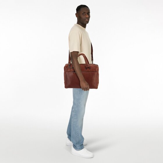 Plevier Vintage Bill Porte-documents Cuir 40 cm Compartiment pour ordinateur portable