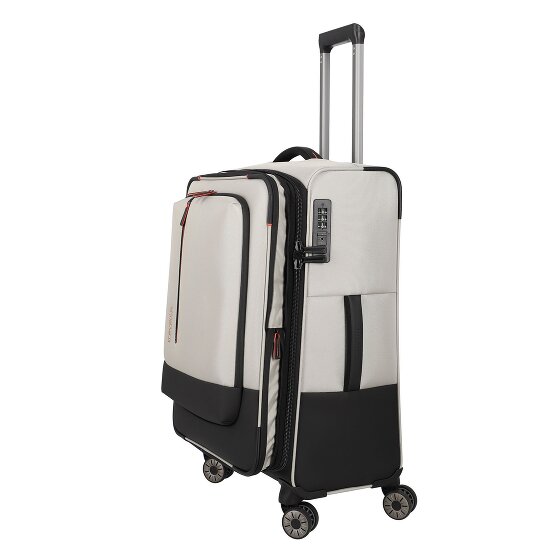 Travelite Crosslite 5.0 4 roulettes Trolley M 66 cm avec soufflet d'extension
