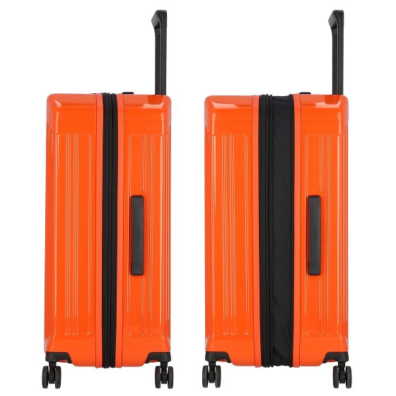Piquadro PQ-Light 4 roulettes Trolley M 69 cm avec soufflet d'extension