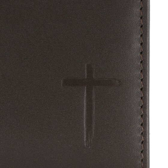 oxmox Leather Porte-monnaie Protection RFID Cuir véritable 10 cm