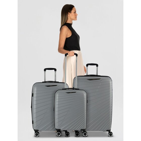 Benzi 5808 4 roulettes Set de valises 3 pièces avec soufflet d'extension