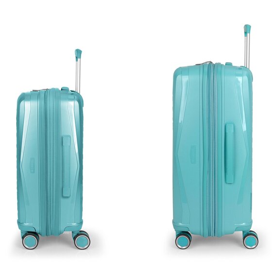 Gabol Queens 4 roues Set de valises 2 pièces avec soufflet d'extension