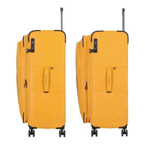 Mandarina Duck Eco Coated 4 roues Valise cabine XL 83 cm avec soufflet d'extension