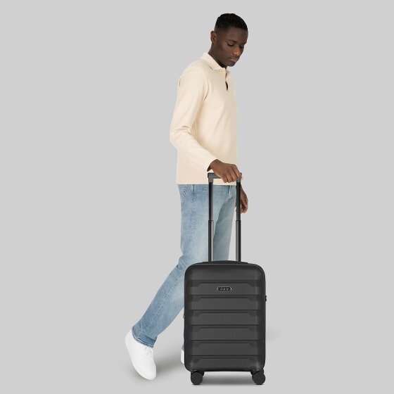 d&n South Dakota 4 roulettes Trolley de cabine S 55 cm avec soufflet d'extension