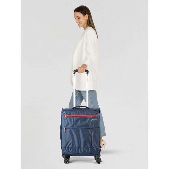 Benzi 5825 4 roulettes Trolley de cabine 55 cm avec soufflet d'extension