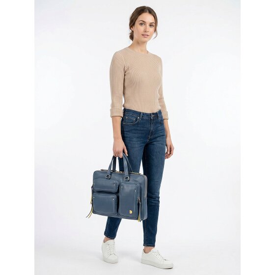 DuDu Pocket Attaché-case Cuir véritable 36 cm Compartiment ordinateur